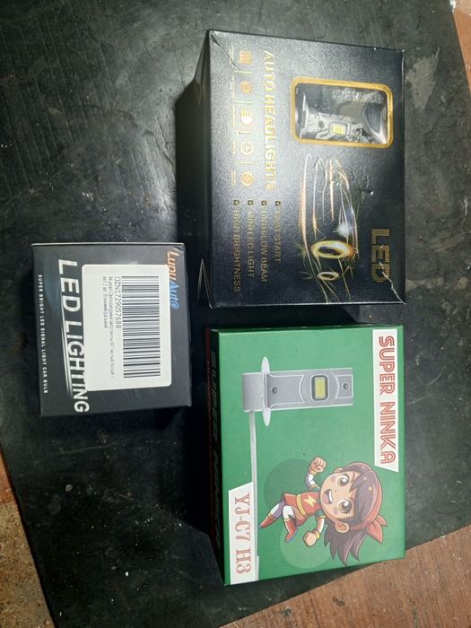 Лед лампы H1 , H3,  H7.