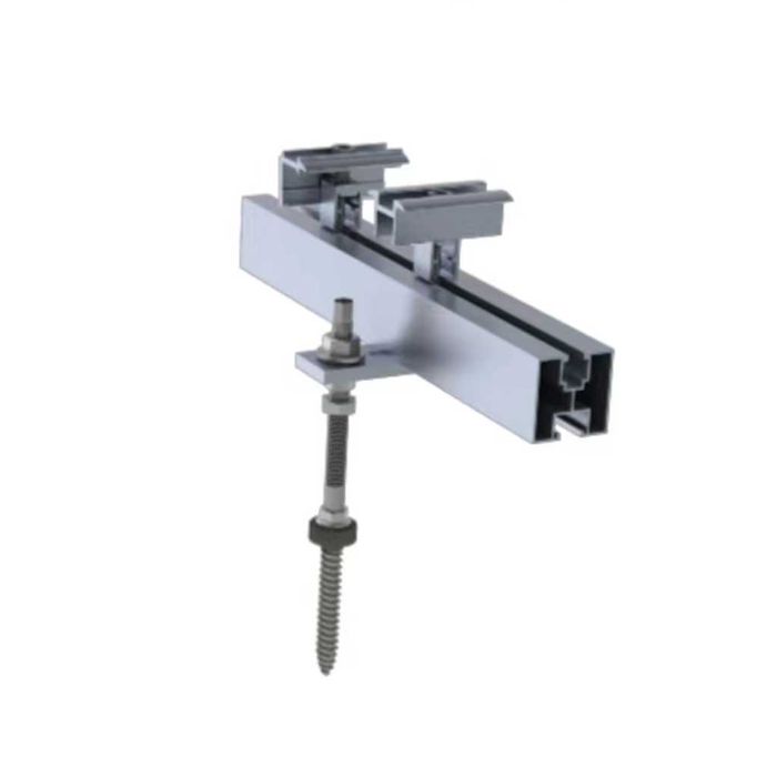 Винт шпилка ar2 250 мм с носеща планка и болт за соларен монтаж