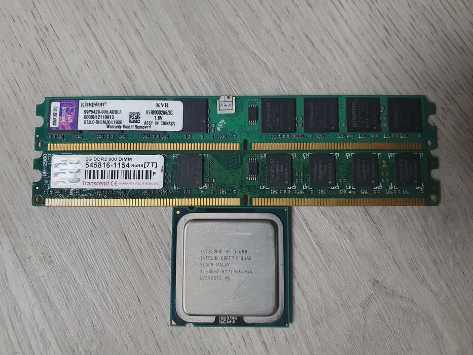 Оперативная Память ddr2 и процессор intel core 2Quad