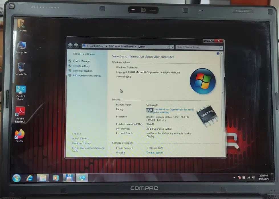 Laptop Compaq Presario C700