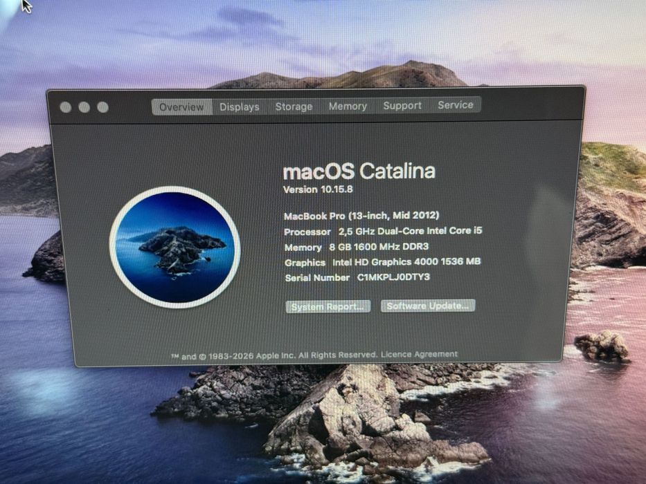 MacBook Pro 13 mid 2012 А1278 8/500 GB