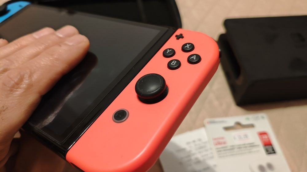 Nintendo Switch OLED с Picofly чип +128gb карта