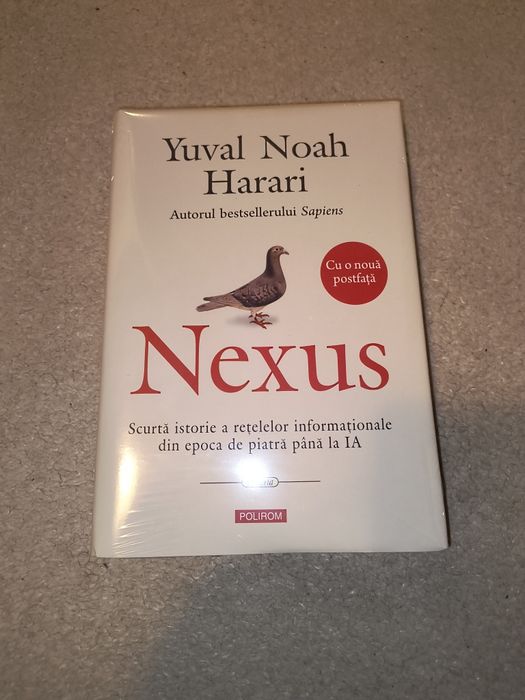Vând carte Nexus,nou apărută,la preț bun,scrisă de Yuval Noah Harari.