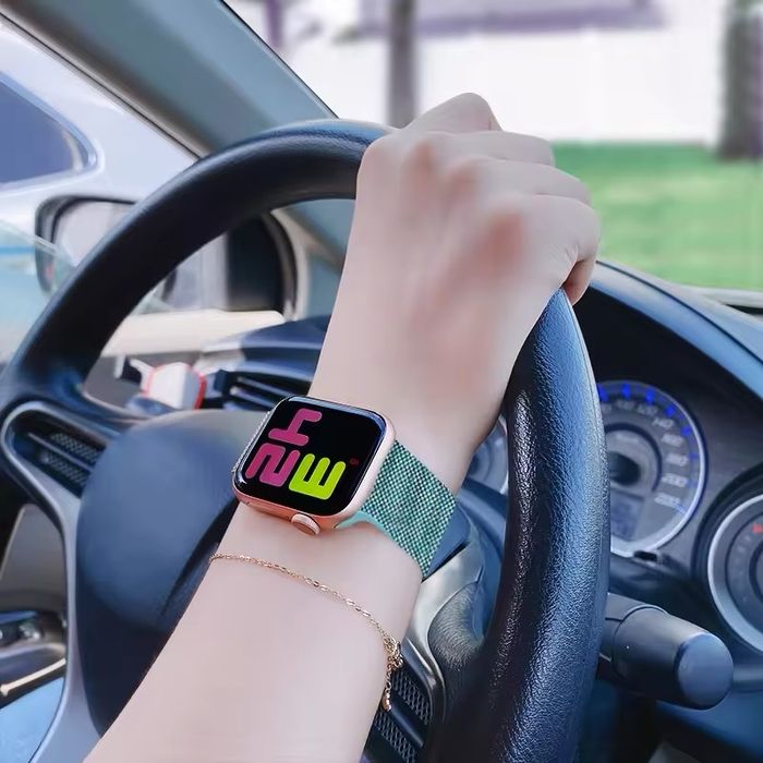 Denim дънкови каишки с магнит за Apple Watch ULTRA/SE/11/10/9/8/7/6/5