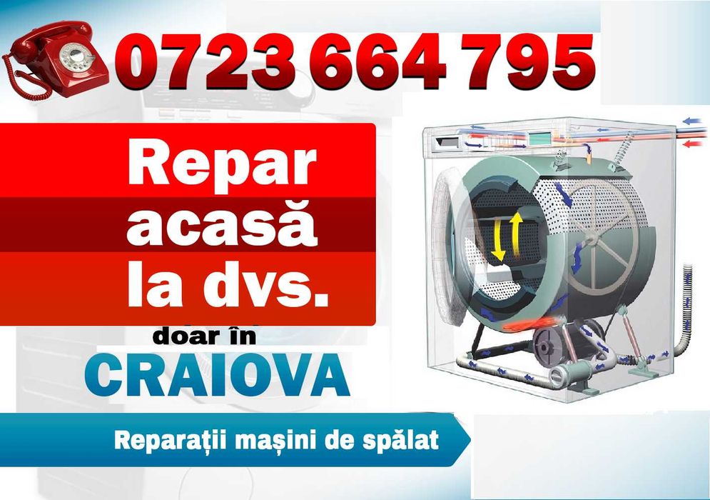 Repar la dvs.ACASA.(pe loc) masini de spalat -ARAGAZE.Prof.Garantie