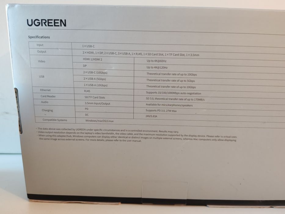 UGREEN 14-in-1 USB-C Docking Station 4K 120Hz + UGREEN Revodok Pro 9-in-1 4K + UGREEN HDMI Switch 3 In 1 Out 8K 60Hz Noi