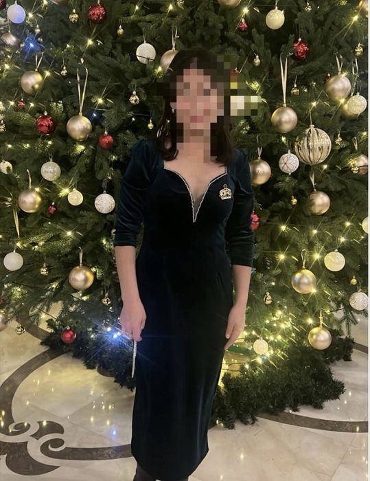 платье велюр 42-44размер