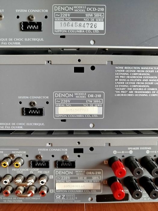 Sistem audio Denon complet  Amplificator  CD Player  Deck Telecomanda