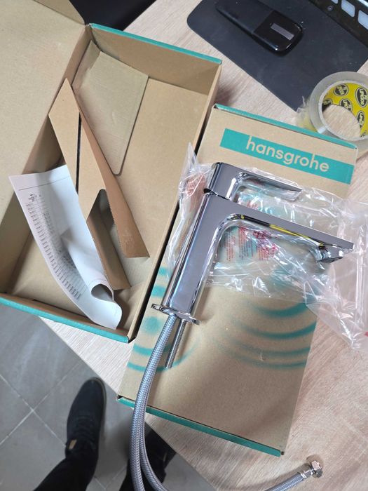 Hansgrohe Rebris E - Baterie lavoar, CoolStart, crom 72560000