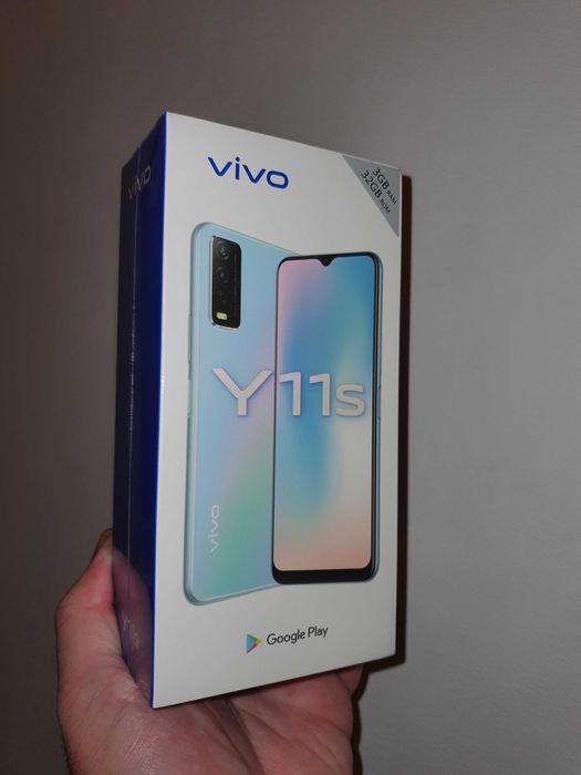 Telefon VIVO Y11s 32GB 3GB 4G Dual SIM Display 6.5 inch Nou Sigilat culoare Glacier Blue Albastru deschis