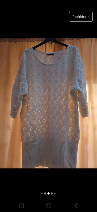 Bluză lungă tricotata cu lurex