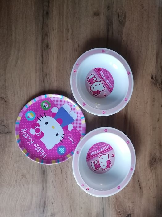 Set 3 farfurii Hello Kitty