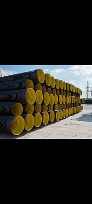 Гофра труба канализационная пластиковый полиэтиленовая трубы ПНД ПВХ