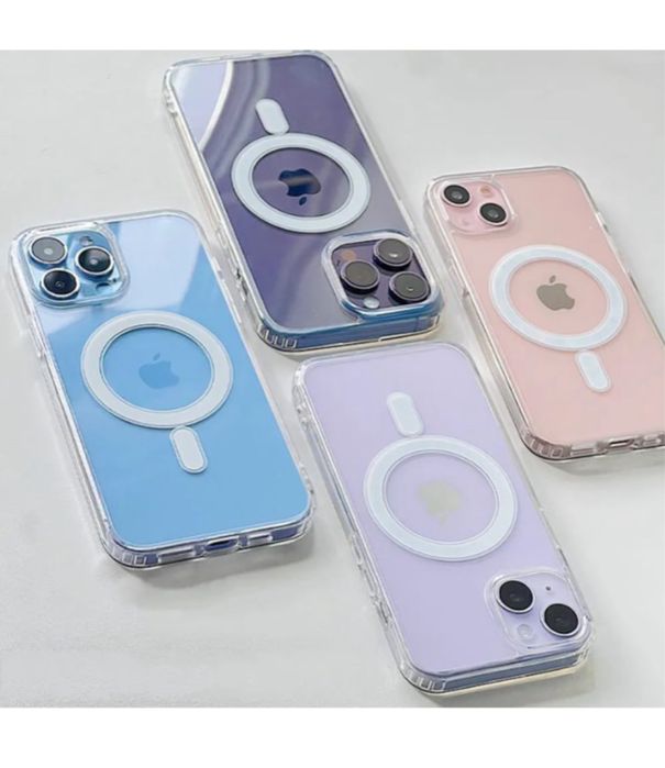 Husa din silicon compatibila MagSafe pentru iPhone 15 , 15 Pro Max