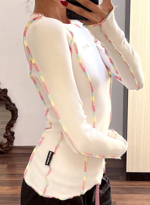 Palm Angels, bluză albă, 100% bumbac, originală