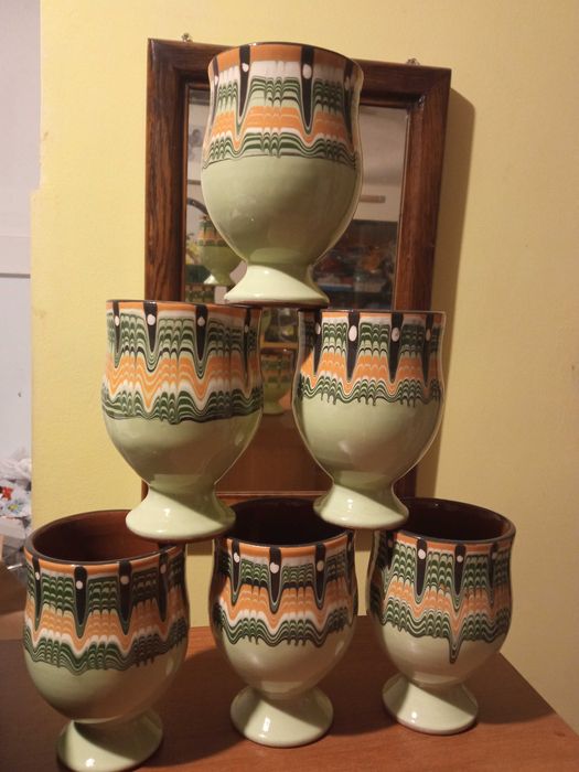 6 бр. чаши традиционна българска керамика