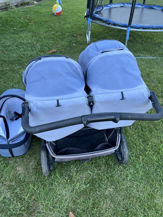 Количка за близнаци Peg Perego - Book for two, Indigo