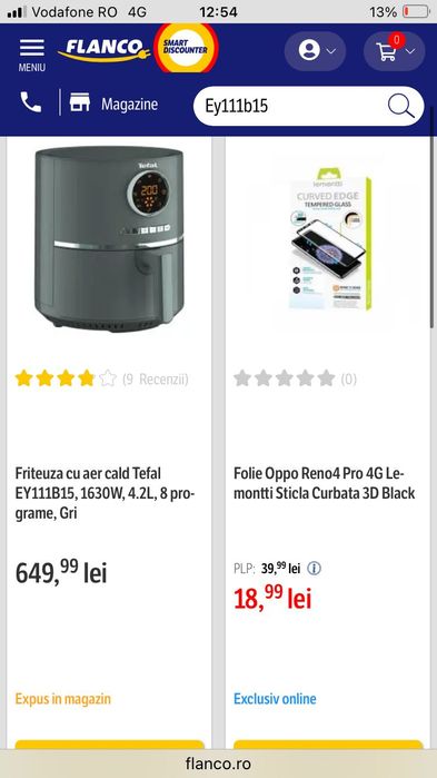 Tefal ultra fry air frier model EY111B15