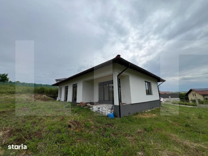 Casa moderna pe un nivel, finisaje la alegere | teren 1112 mp | Apahid