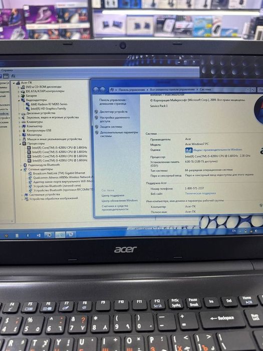 Acer Core i5 Radeon 2GB 500GB kuchli noutbuk 15.6 99$ kafolat bilan