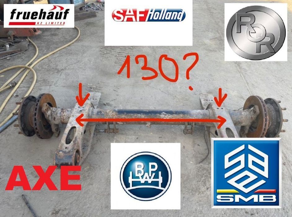 AXA : MERCEDES SAF ROR SMB BPW semiremorca axe butuci (+ MONTAJ) SAF , BPW eco eco plus , Samro , ROR , SMB , GIGANT , TRAILOR , Schmitz, Mercedes