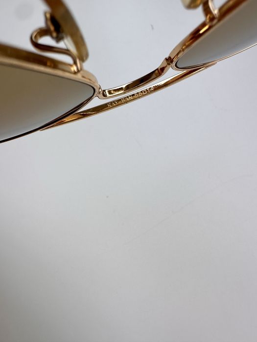 Ray Ban RB3025 Aviator Gold/Brown Made in Italy