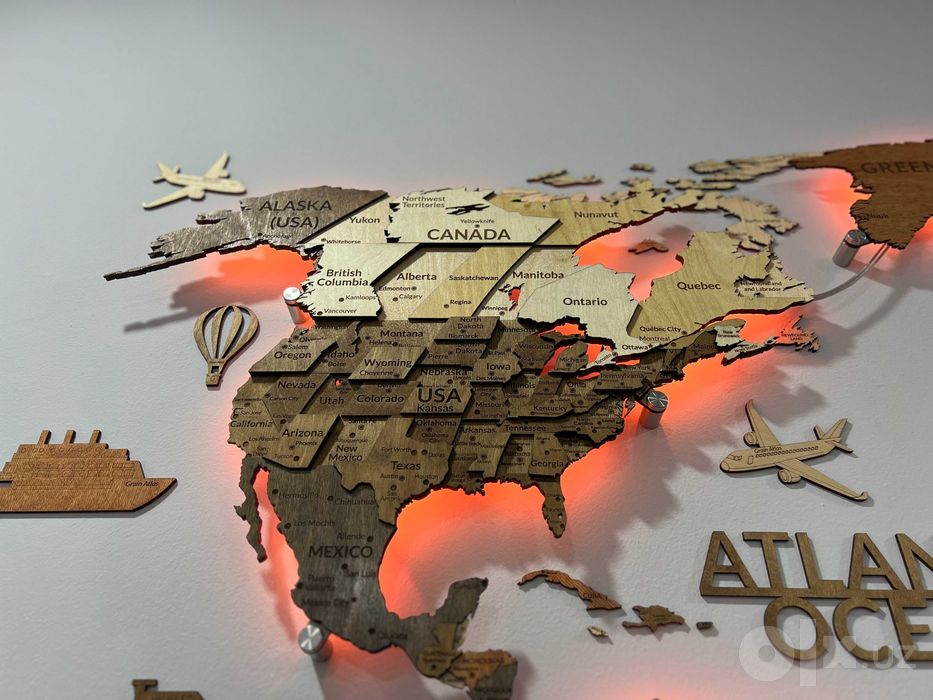 3d karta, 3д карта мира, dekor, декор