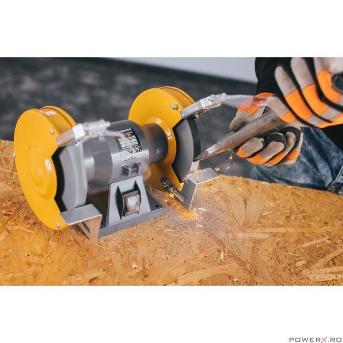 Polizor de banc cu 2 pietre 150 mm 1500 W, Powermat