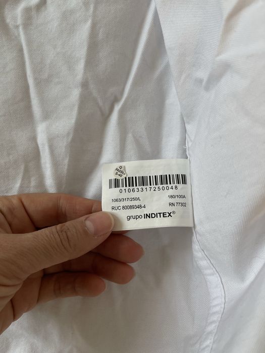рубашка белая zara новая