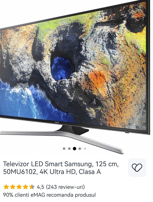 TV Smart  Samsung 4K Ultra HD 125 cm 50 inch