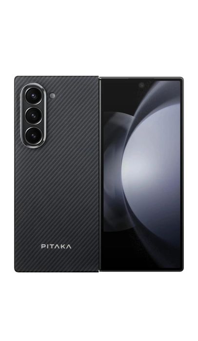 Husa de protectie Pitaka MagEZ 5 600D Ultra Slim, Samsung Galaxy Z Fold 6, Negru/Gri