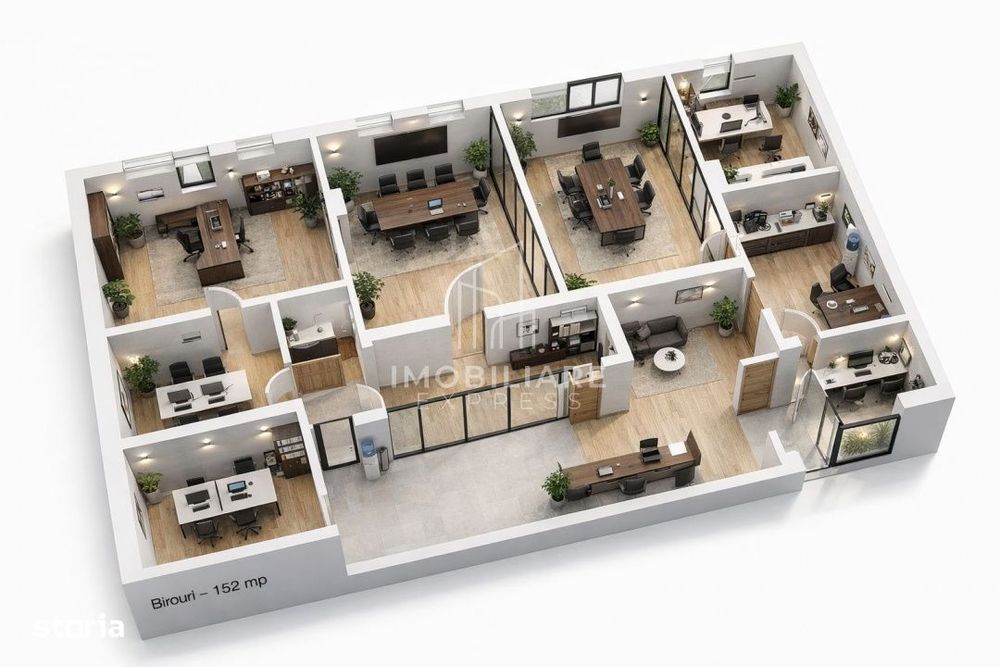 Nou ! Spatiu  152 mp in Centru cu Vizibilitate si  Parcari