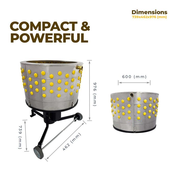 ПРОМО Скубачка, Машина за скубане на пера, кокошки, бройлери PROFI A