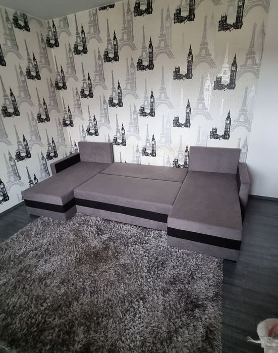 Canapea in forma de U, 138 cm l/285 cm L
