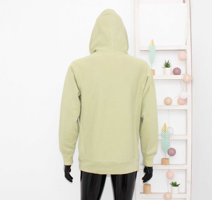 Supreme Box Logo оригинален мъжки суичър зелен sage green худи M