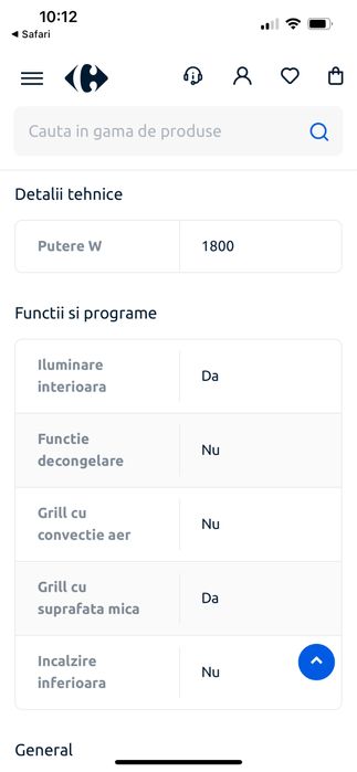 Cuptor electric Mandine MTO48-19, 1800 W, Negru