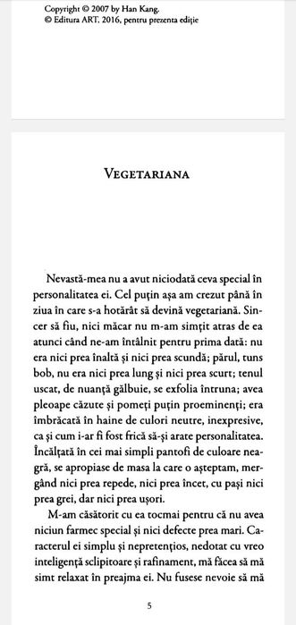 Vegetariana,Han Kang    format electronic