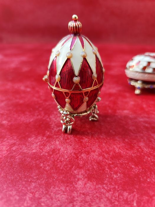 Lot 3 cutii din bronz emailat