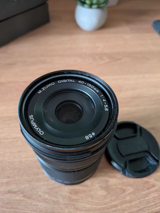 Olympus 40-150mm F4-5.6 R ED MSC MFT (4/3)+ filtru UV Hoya