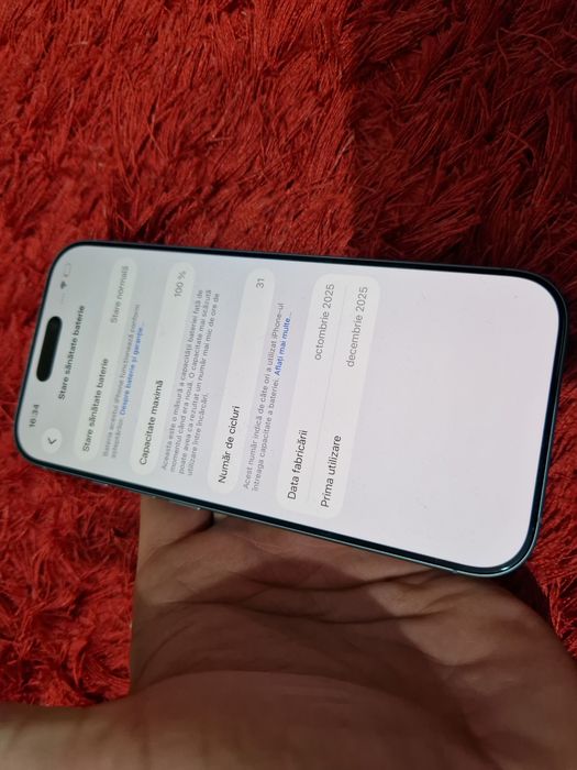 -Iphone 17, Nou, 256Gb, 12Ram, Blue Titanium, ireprosabil, bat-100%-17