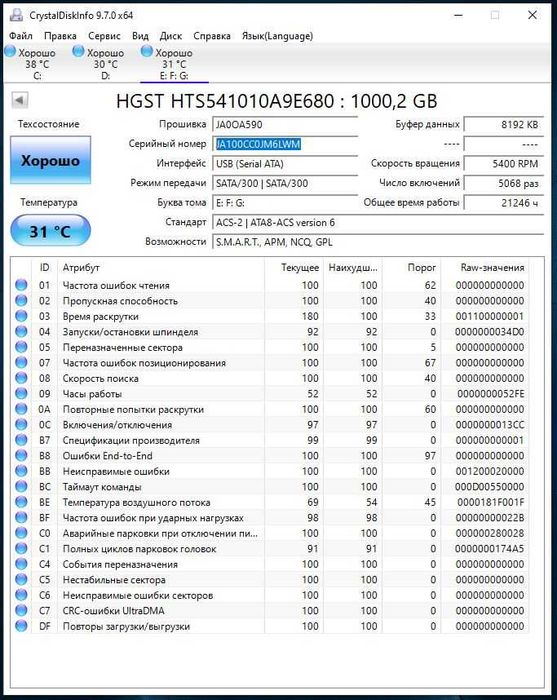 Жёсткий диск 1tb