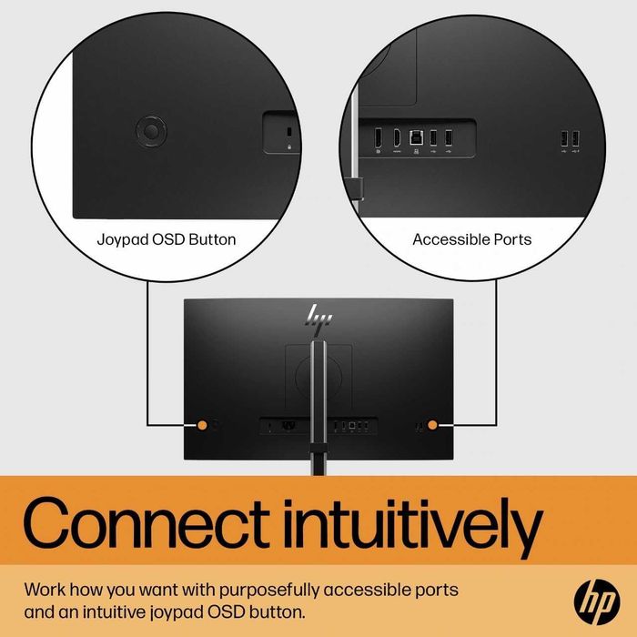 Монитор HP E24 G5 – Нов с 12 месеца гаранция, ярка Full HD картина