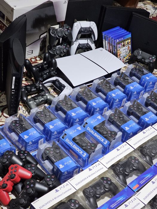 Sony Playstation 3 Slim zamonaviy prashivka deyarli yangi ps3 ps4 ps5