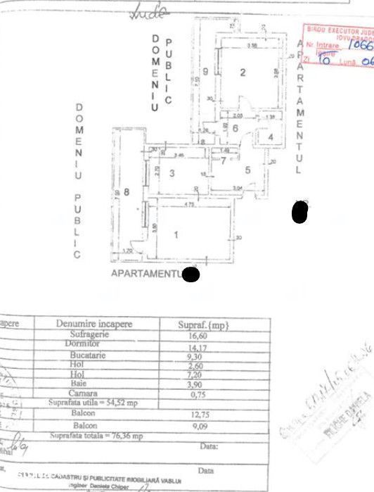 Apartament 2 camere Barlad, Cota parte 3/8 , ID: R3280167