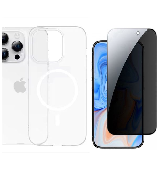 Iphone 13/14/15/16/17 PRO MAX PLUS Husa Thin Magsafe + Folie Sticla