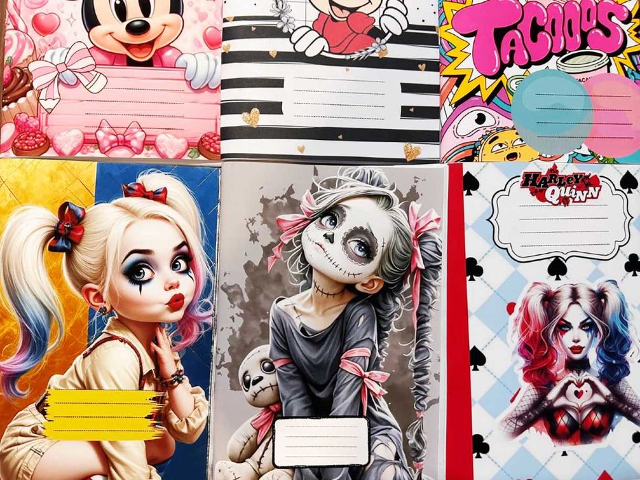 Красиви тетрадки - широки редове, А5