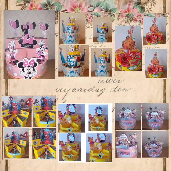 Картонени торти и пинята