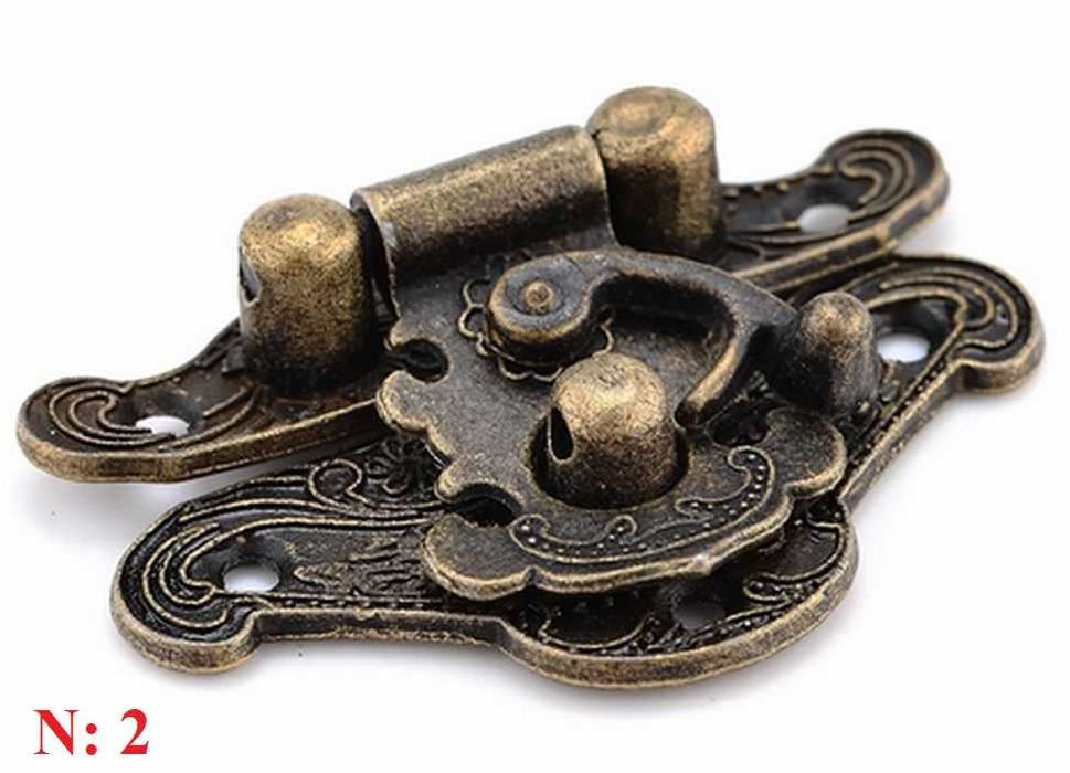 Метална закопчалка за дървена кутия, табла, шах, винтидж стил, 3 вида