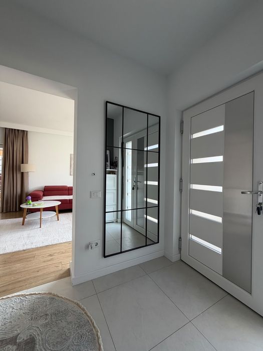 Oglinda neagra cu dungi 180x80