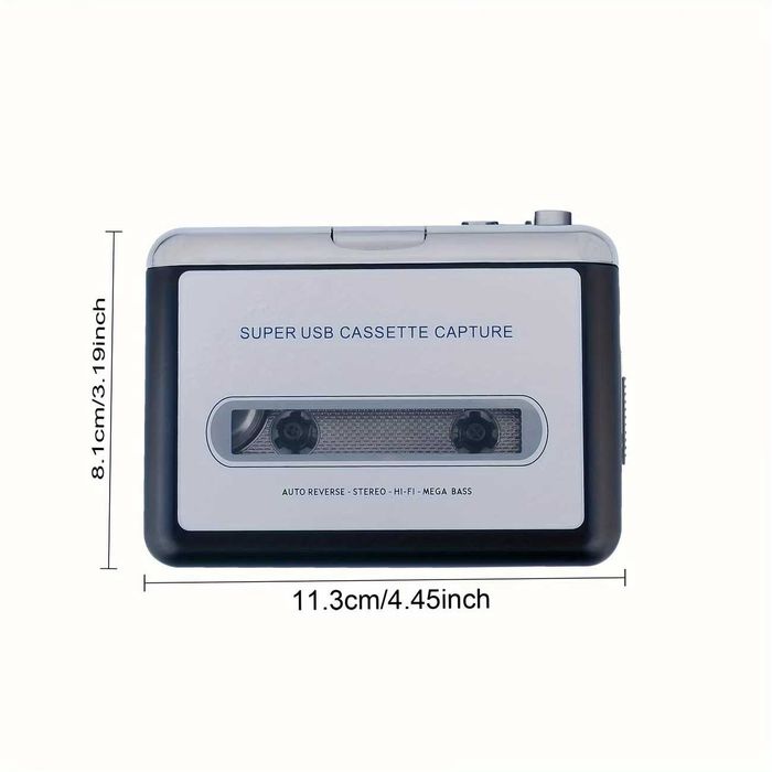 SilverCrest Уокмен Касетофон: Преносим USB Конвертор за Дигитализиране на Касети към MP3 формат, walkman